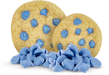 Cookies with Blue Chocolate Chips