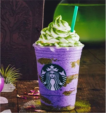 Starbucks purple Frappicino