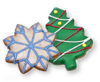 christmass tree shaped cookie